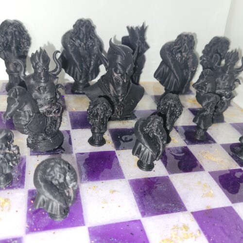 Ensemble complet de 32 pièces d'échiquier