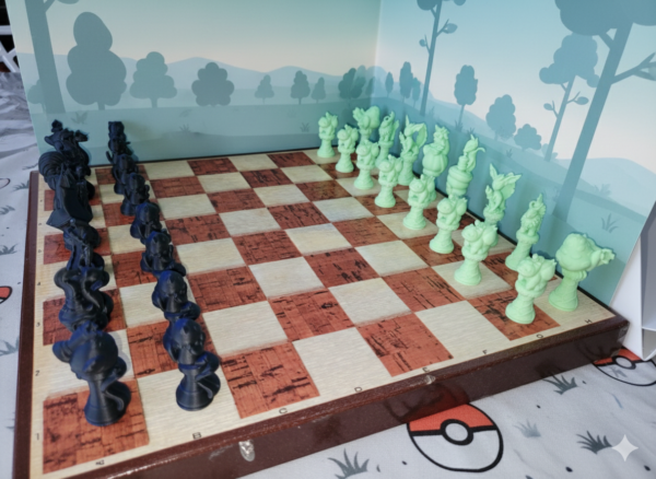 Lot de 32 pions d'échiquier Pokémon